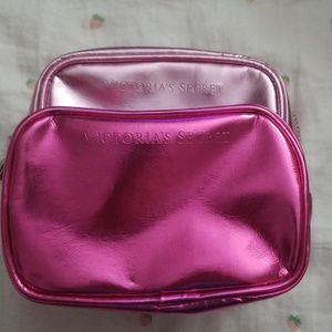 2 Small Victoria Secret Makeup Bags